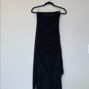 Venus Strapless Black Wide Leg Jumpsuit